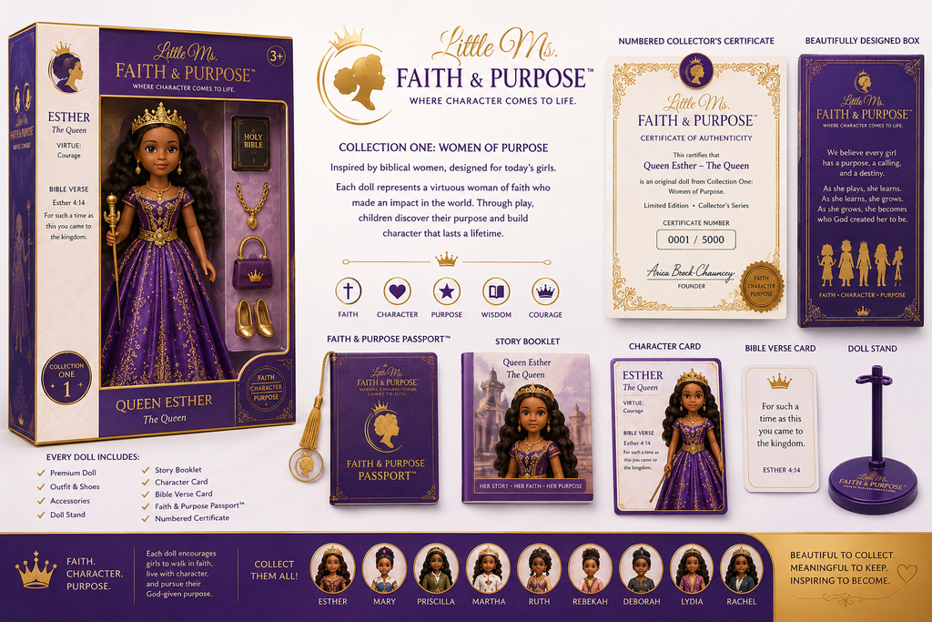 Little Ms. Faith & Purpose™ – Queen Esther | Courage Collection
