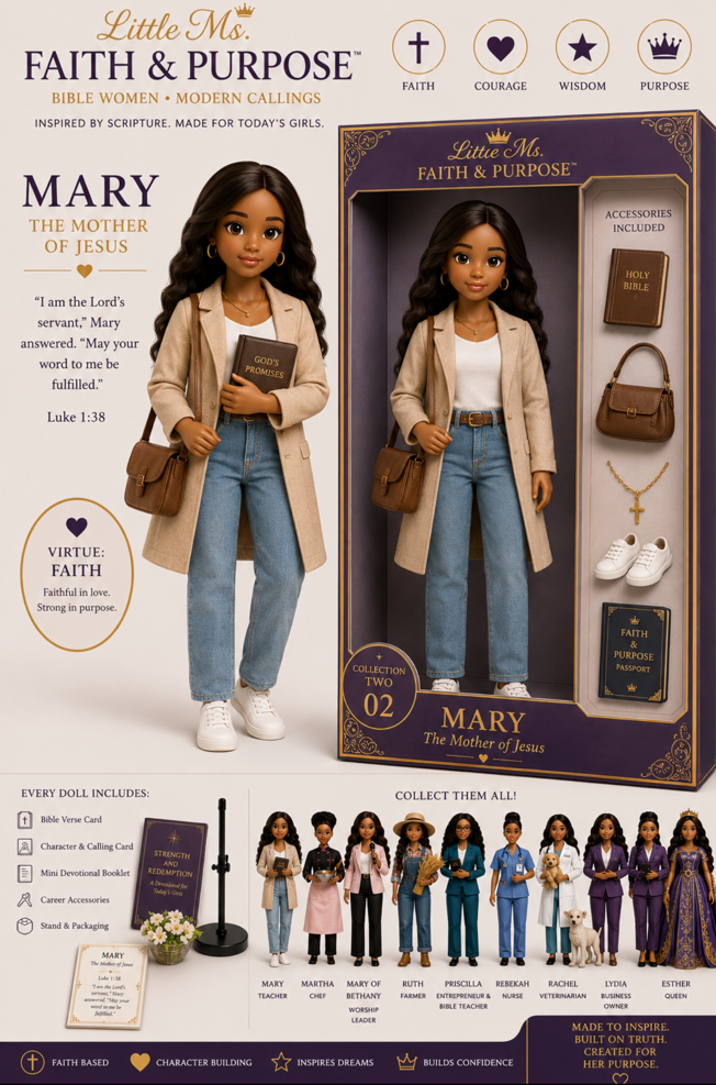 Little Ms. Faith & Purpose™ – Mary the Teacher